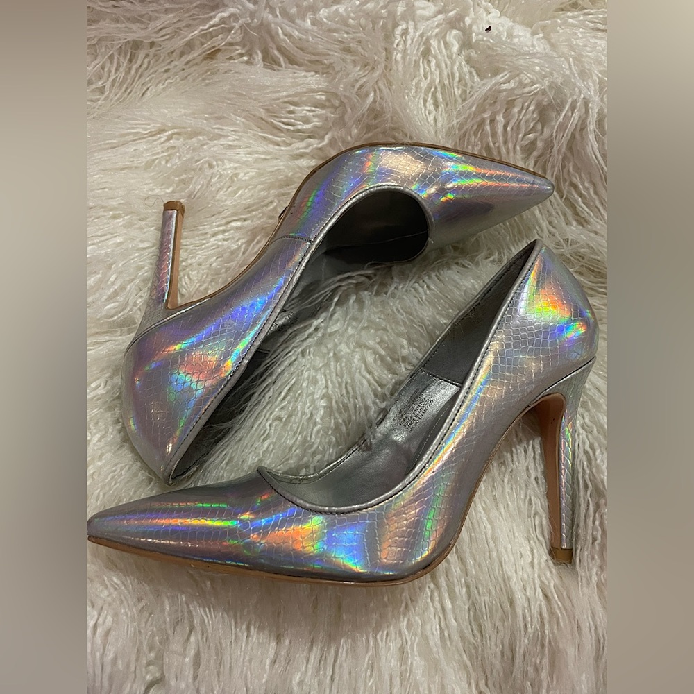 Paris Hilton Holographic Pumps